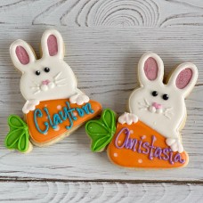 Easter Bunny Placecard Cookies
