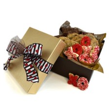 XOXO Valentine Gift (8 Chocolate Chip Cookies & 6 Fudge Brownies & 9-XOXO Sugar Cookies)