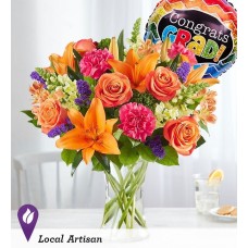 Vibrant Floral Medleyâ„¢ For Graduation (Small)