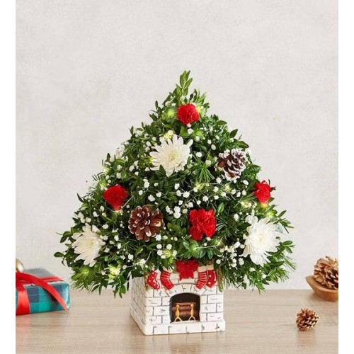 Holiday Flower Tree® Merry Mantel (Extra Large)