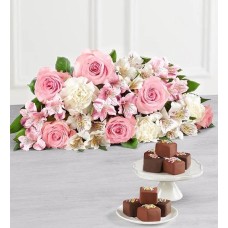 Deliciously Decadent„¢ Cherished Blooms & Celebration Cheesecake Bites„¢ (Cherished Blooms Bouquet Only & 9ct Celebration Cheesecake Bites„¢)