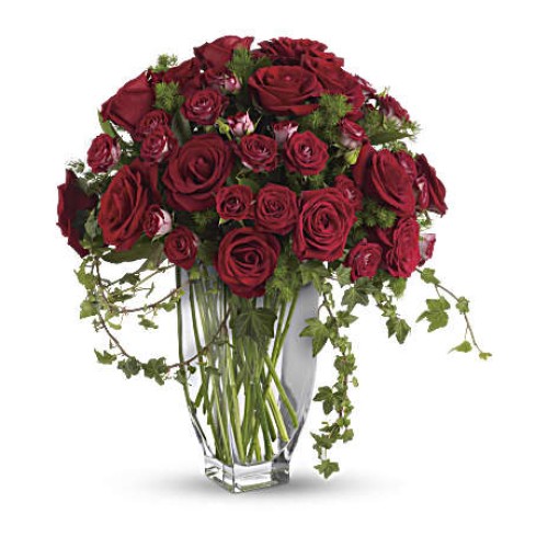 Rose Romanesque Bouquet - Red Roses