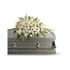 Silken Serenity Casket Spray