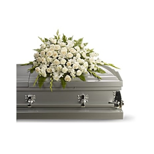 Silken Serenity Casket Spray
