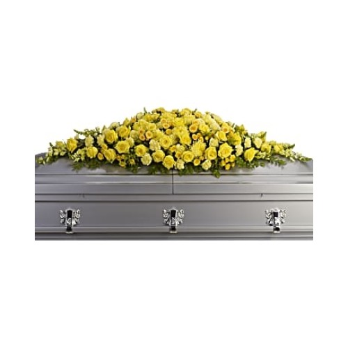 Golden Garden Casket Spray