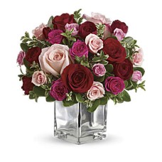 Love Medley Bouquet with Red Roses (Deluxe)