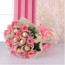 Rocher Rose Bouquet (As Shown)