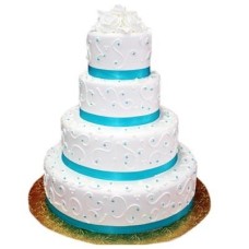 4 Tier Premium Cake (As Shown)