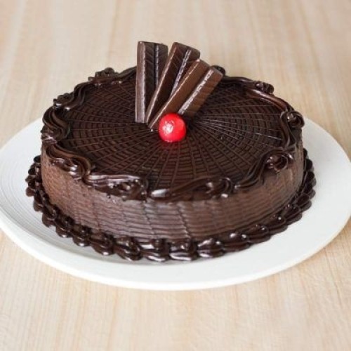 Eggless Chocolate Truffle Cake 1 Kg (As Shown)