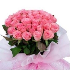 Bunch Of 35 Pink Roses (As Shown)