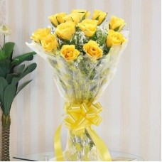 Bunch Of 12 Yellow Roses (As Shown)