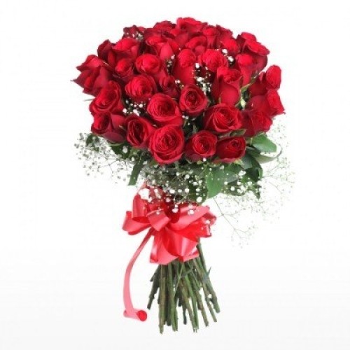 Bunch Of 3 Dozen Red Roses (As Shown)