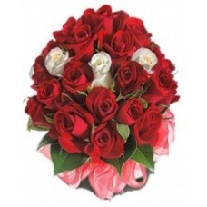 Bunch Of 17 Red And 3 White Roses (As Shown)