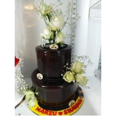 Two Tier Choco Truffle Cake (As Shown)