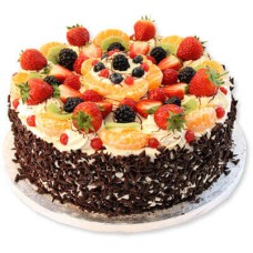 1 Kg Black Forest Fruit Cake (As Shown)