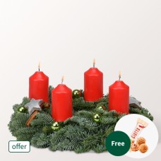 Wreath Winterlicht (Ã˜ 30 cm) with 3 Ferrero Giotto