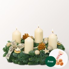 Wreath Kerzenschein (Ã˜ 30 cm) with 3 Ferrero Giotto