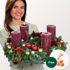 Wreath Adventabend (Ã˜ 55 cm) with 3 Ferrero Giotto