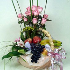 Flower fruit basket