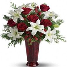 Holiday Magic (9 roses 5 lilies)