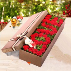 LOVE (white roses)