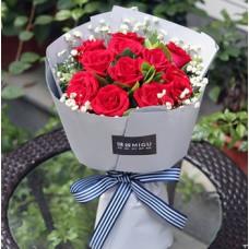 My sweet angel sameday flowers to china (9 roses)