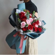 Thousands of Words (12 red roses+12 pink roses)