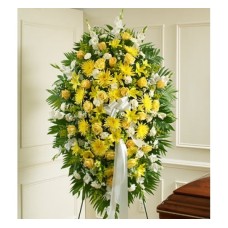 Yellow Sympathy Standing Spray (Basic)