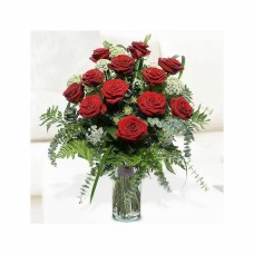 Arrangement of 18 Red Roses