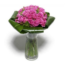Bouquet Of 24 Lilac Roses (No Vase)