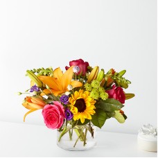 Best Day Bouquet (DELUXE WITH BLUSH VASE)