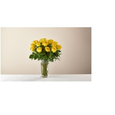 Long Stem Yellow Rose Bouquet (DELUXE)