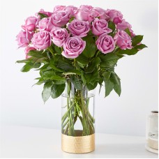 Secret Admirer Lavender Rose Bouquet (Deluxe - 18 Lavender Roses)