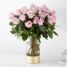 Picture Perfect Pink Rose Bouquet (Deluxe - 18 Roses)