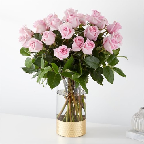 Picture Perfect Pink Rose Bouquet (Premium - 24 Roses)
