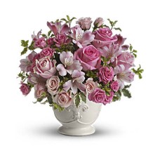 Pink Potpourri Bouquet with Roses (Premium)