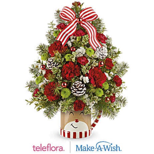 Send A Hug Merry Reindeer Tree (Premium)