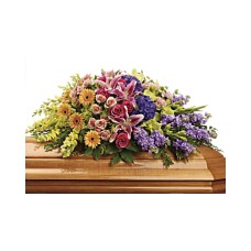 Garden of Sweet Memories Casket Spray