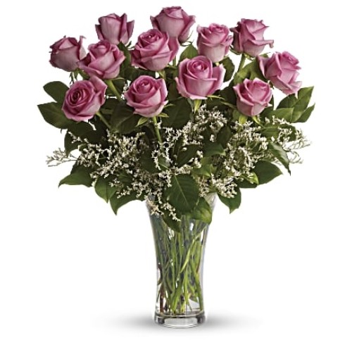 Make Me Blush - Dozen Long Stemmed Pink Roses (Standard)