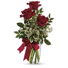 Thoughts of You Bouquet with Red Roses (Deluxe)