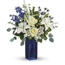 Calming Cobalt Bouquet (Deluxe)
