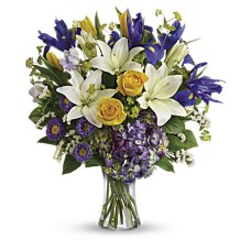 Floral Spring Iris Bouquet (Deluxe)