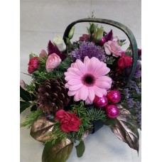 Pink Festive Basket (Standard)