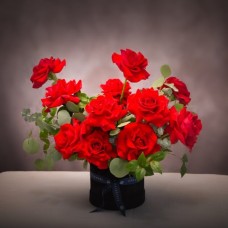 Wild Love-Pink Hat Box (Large (18 Roses))