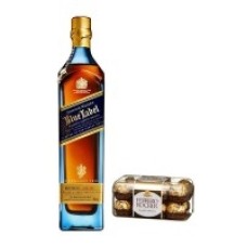 Johnnie Walker Blue Label and chocolate
