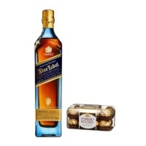 Johnnie Walker Blue Label and chocolate