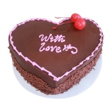 Chocolate heart cake