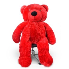 Life Size Teddy (Red) -5 Ft