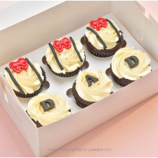 DAD CHOCOLATE CUPCAKES 6PCS