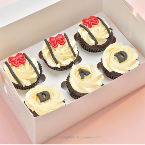 DAD CHOCOLATE CUPCAKES 6PCS